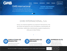 Tablet Screenshot of gmb-internacional.com